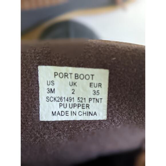 Sperry Port Boot Water-Proof Duck Boots Size 3M Kids Snow Shoes Winter - Picture 6 of 8